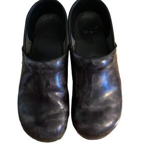 Dansko Black Mottled Clogs - 41